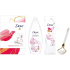 Dove Nourishing Secrets Brightening Ritual Lotus flower and rice water shower gel 250 ml + body lotion 250 ml + massage roller for face, cosmetic set for women