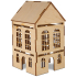 Albi Wooden 3D house decoration, 2 windows 11 cm x 20 cm x 11,5 cm