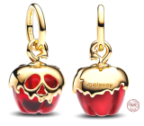 Charm Sterling Silver 925 Disney Snow White, Evil Queen's Apple, Fairy Tale Bracelet Pendant