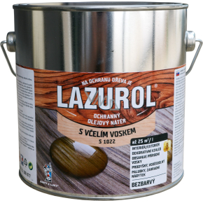 LAZUROL protective oil coating with beeswax S1022, colorless, 2.5 l