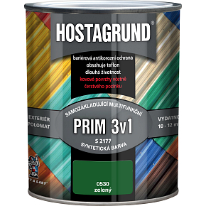 Hostagrund Prim 3v1 S2177 base and top coat for metal, 0530 green, 600 ml Hostagrund Prim 3v1 S2177 base and top coat for metal, 0530 green, 600 ml