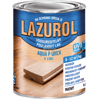 Lazurol Aqua P UREX V1301 matte durable wood varnish clear, 600 g