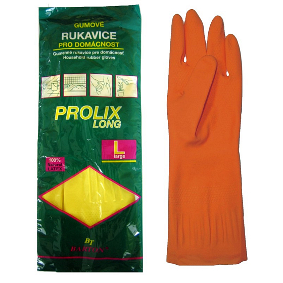 Bartoň Prolix Protective Rubber Gloves Size L 1 Pair
