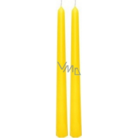 Lima Candle yellow cone 22 x 250 mm 2 pieces