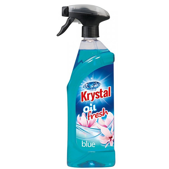 Krystal Oil freshener for scenting toilets, bathrooms and public spaces sprayer with original perfume blue 750 ml