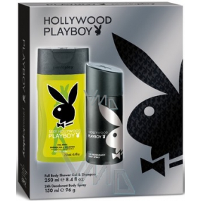 Playboy Hollywood deodorant spray 150 ml + shower gel 250 ml, cosmetic set