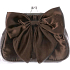 Christina Aguilera handbag small brown with ribbon 18 x 13 x 6 cm 1 piece