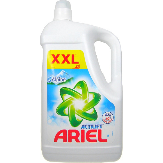 Ariel Actilift Alpine liquid washing gel for white laundry 63 doses 4.41 l