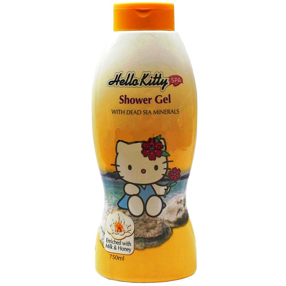 Hello Kitty Milk & Honey Dead Sea shower gel with minerals for children 750 ml
