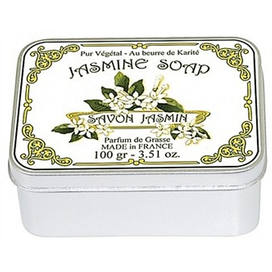 Le blanc Jasmine - Jasmine natural solid soap in a box 100 g