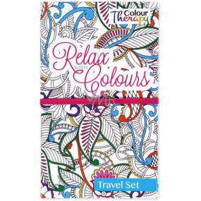 Albi Anti-stress relaxation travel coloring book with Ornaments 11.2 cm × 19 cm