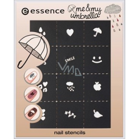 Essence Me & My Umbrella Nail Stencils Nail Stencils 01 Happiness Is Sharing My Umbrella With You 36 Pieces