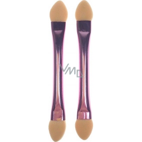 Eyeshadow applicator double sided pink 6.5 cm 2 pieces 80060