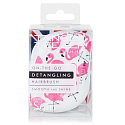 Tangle Teezer Compact Professional compact hairbrush, Skinny Dip Flamingo Print