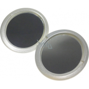 Mirror double oval silver 7.5 x 6 x 1.3 cm 60100