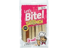 Brit Lets Bite Kuřecí sendvič dolńkové krmivo pro psy 80g 14 kusů pásky
