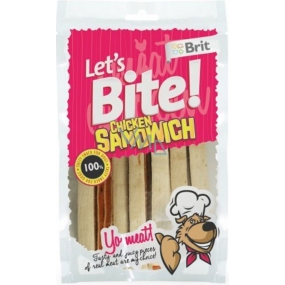 Brit Lets Bite Chicken sandwich supplementary dog food 80 g 14 pieces of tape