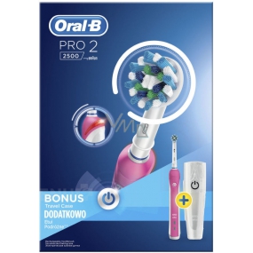 Oral-B Pro 2500 3D White electric toothbrush + travel case
