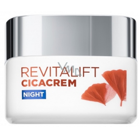 Loreal Paris Revitalift Cica Cream night cream against aging, wrinkle reduction and skin firming 50 ml