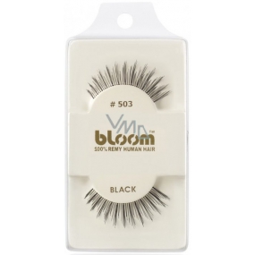 Bloom Natural sticky lashes from natural hair curled black No. 503 1 pair