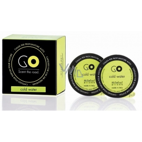 Millefiori Milano Go Cold Water - Cold water car scent refill smells up to 2 months 2 pieces x 13 g