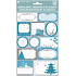 Gift tags with self-adhesive glitter 30 x 20 cm 15 pieces