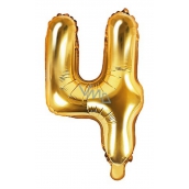 Inflatable balloon number 4, 35 cm foil