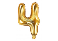 Inflatable balloon number 4, 35 cm foil