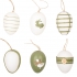 Plastic eggs for hanging 6 cm, 6 pieces in a bag