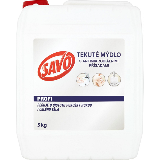 Savo Profi Liquid soap contains softening ingredients, prevents excessive drying when washing 5 kg