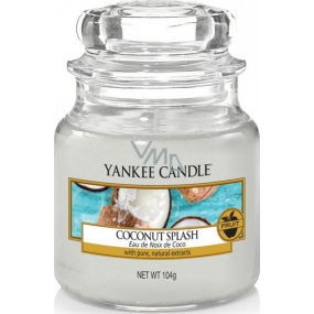 Yankee Candle Coconut Splash - Coconut refreshment scented candle Classic small glass 104 g