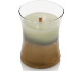 WoodWick Floral Nights Fig Leaf & Tuberose - Fig leaves and tuberose scented candle with wooden wick and lid glass medium 275 g Limited 2019