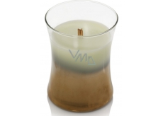 WoodWick Floral Nights Fig Leaf & Tuberose - Fig leaves and tuberose scented candle with wooden wick and lid glass medium 275 g Limited 2019