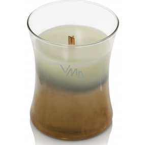 WoodWick Floral Nights Fig Leaf & Tuberose - Fig leaves and tuberose scented candle with wooden wick and lid glass medium 275 g Limited 2019