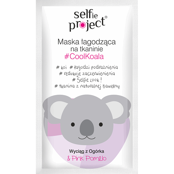 Selfie Project CoolKoala soothing textile face mask 15 ml