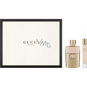 Gucci Guilty pour Femme perfumed water for women 50 ml + perfumed water for women rollerball 7.4 ml, gift set
