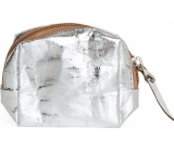 Albi Eco mini bag made of washable paper Silver 8 x 7.5 x 3 cm