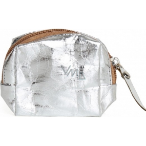 Albi Eco mini bag made of washable paper Silver 8 x 7.5 x 3 cm