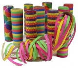 Colorful streamers 7 mm x 4 m 17 pieces per pack