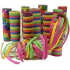 Colorful streamers 7 mm x 4 m 17 pieces per pack