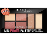 Rimmel London Mini Power Palette eyeshadow, lips and face palette 006 Fierce 6.8 g