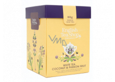 English Tea Shop Bio White tea Coconut and Passion fruit loose 80 g + wooden measuring cup with clip