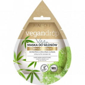 Marion Vegan Drop Hemp & Green Clay Smoothing Mask for Dry, Curly Hair 20ml