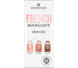 Essence French Manicure Stencils nail templates 01 Walk The Line 60 pieces