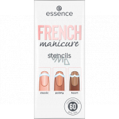 Essence French Manicure Stencils nail templates 01 Walk The Line 60 pieces