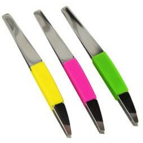 Donegal Slant Tweezer Color Colorful Grip 9 cm 1 piece mix of colors 4107