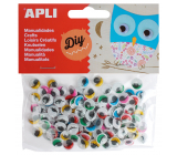 Apli Moving eyes self-adhesive colored with lashes 100 pieces, 13265