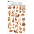 Stickers forest animals plastic 14 x 25 cm
