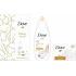 Dove Beauty For All Nourishing Silk shower gel 250 ml + Cream Oil Moroccan Argan Oil toilet soap 100 g, cosmetic set