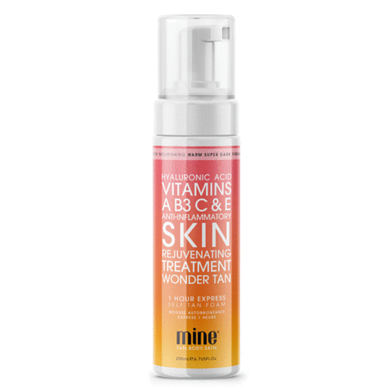 MineTan Wonder Tan Self Foam Self Tanning Foam for a natural tan 200 ml